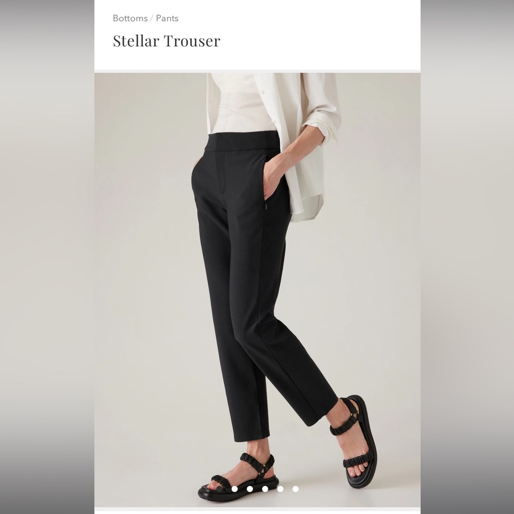 Athleta stellar trouser pants with slit details